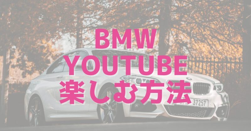 BMWでYouTubeを楽しむ方法