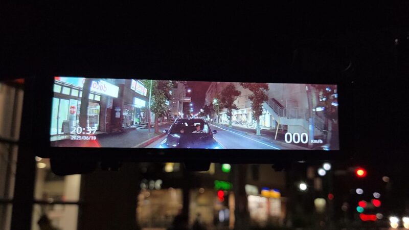 VREC-MS700Dの夜画像